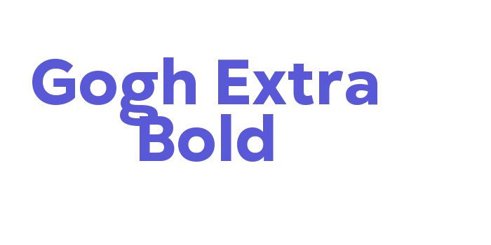 Gogh Extra Bold Font Download