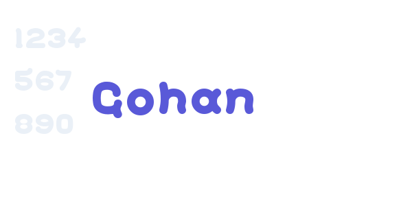 Gohan font