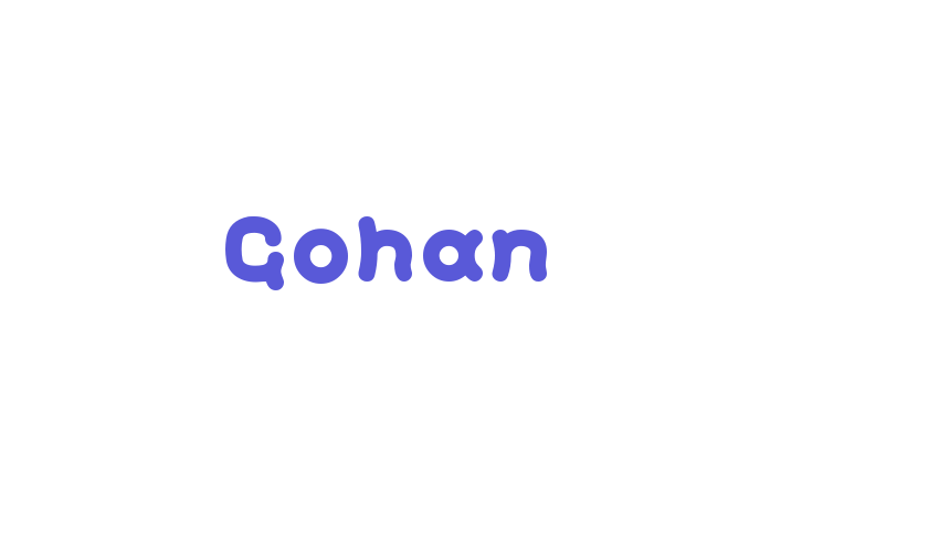 Gohan Font