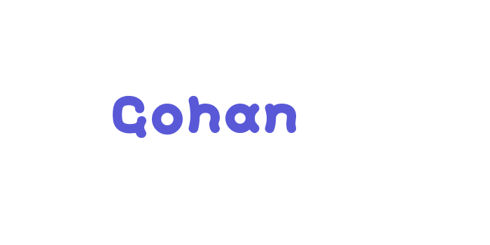 Gohan Font Download