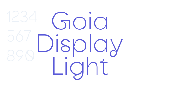 Goia Display Light font free