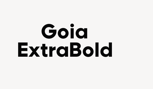 Goia ExtraBold Font