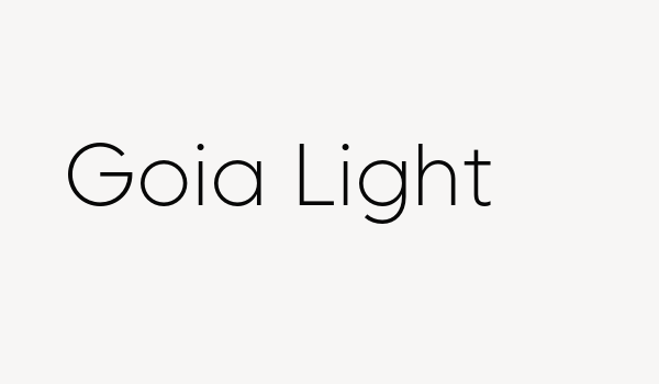 Goia Light Font