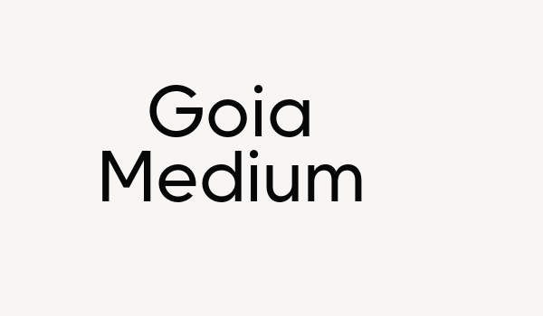 Goia Medium Font