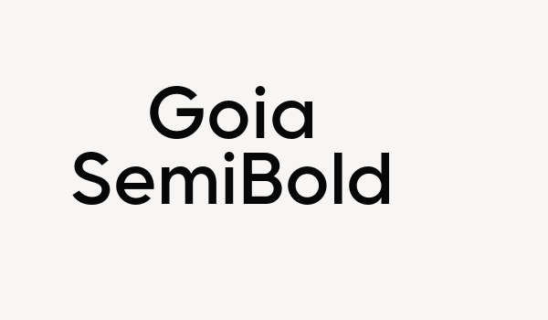 Goia SemiBold Font