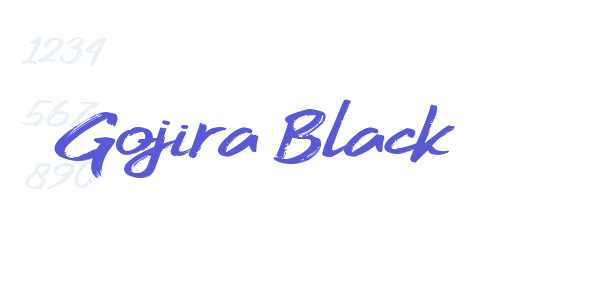 Gojira Black font free