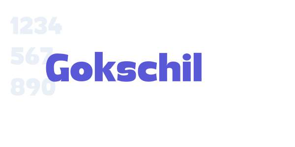 Gokschil font free