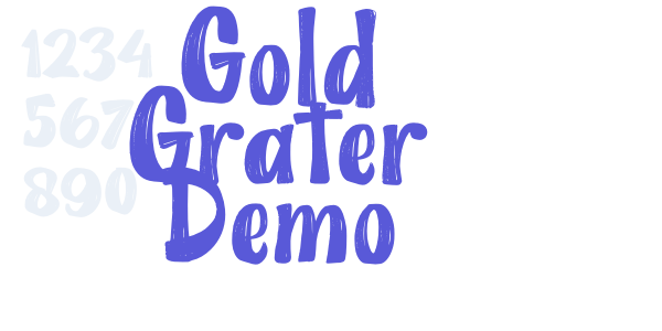 Gold Grater Demo font free