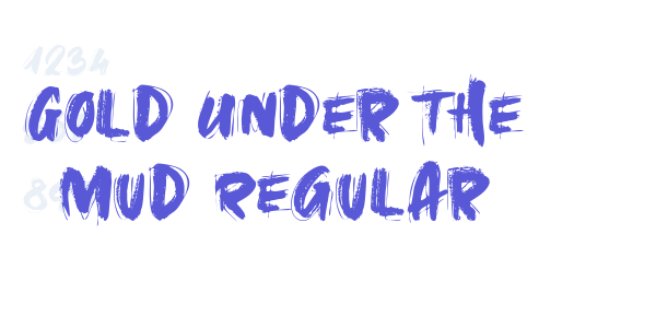 Gold Under The Mud Regular font free