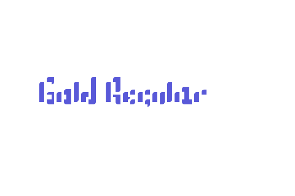 Gold Regular Font