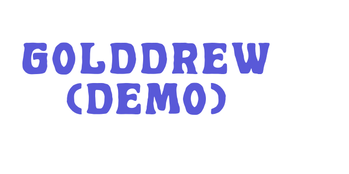 Golddrew (DEMO) Font Download