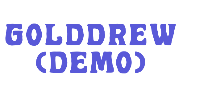 Golddrew (DEMO) Font