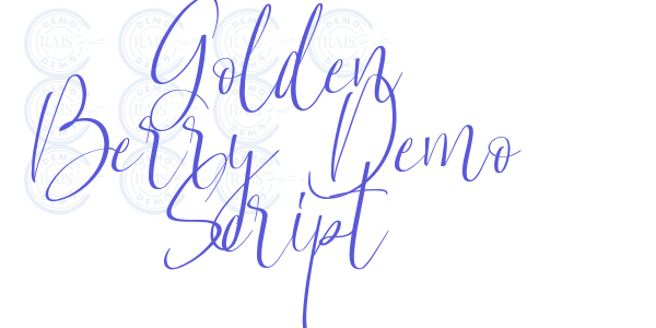 Golden Berry Demo Script font free