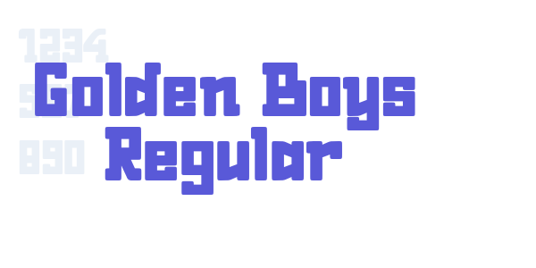 Golden Boys Regular font free