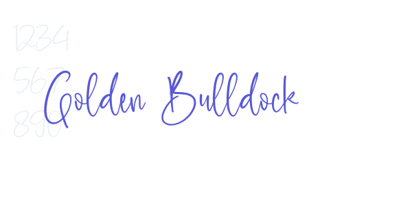 Golden Bulldock font