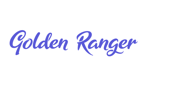 Golden Ranger font free