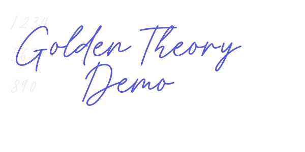 Golden Theory Demo font free