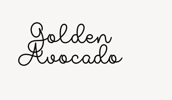 Golden Avocado Font