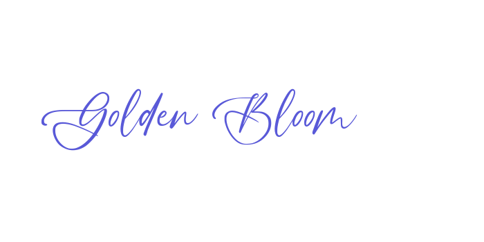 Golden Bloom Font Download