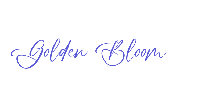 Golden Bloom Font