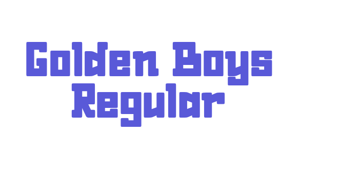 Golden Boys Regular Font Download