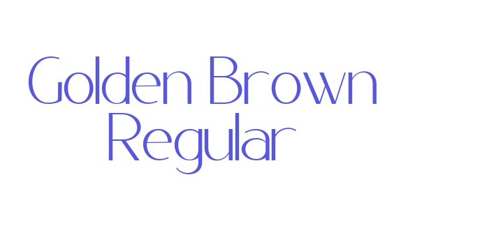 Golden Brown Regular Font Download