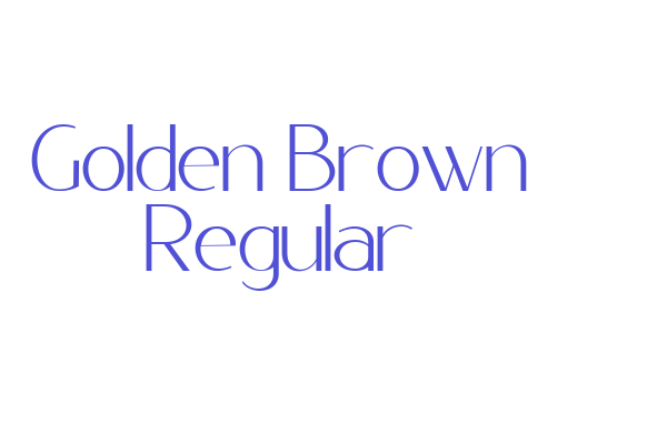 Golden Brown Regular