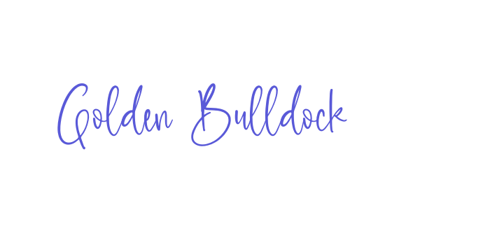 Golden Bulldock Font Download