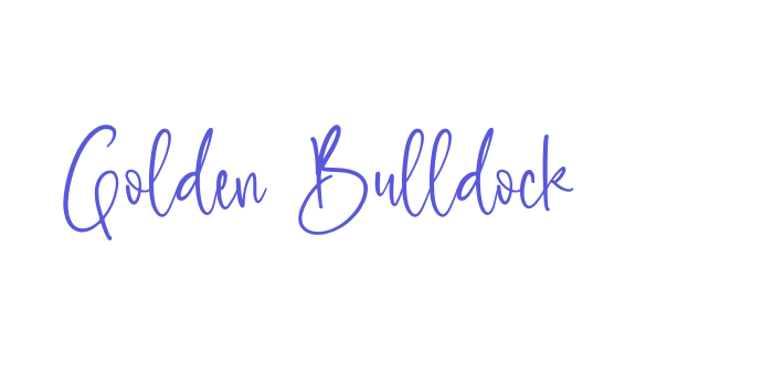 Golden Bulldock Font