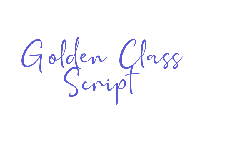 Golden Class Script Font