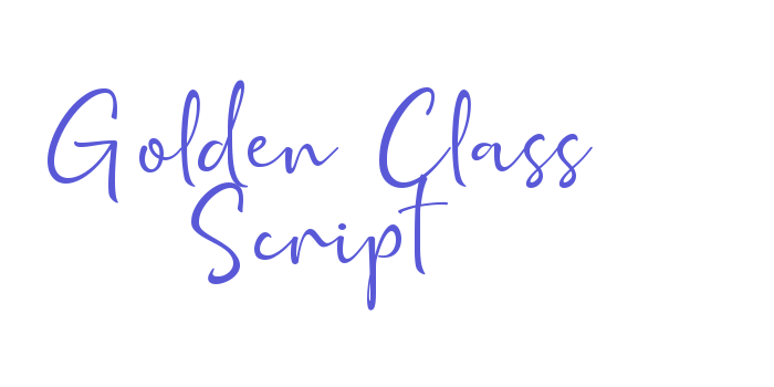 Golden Class Script Font Download