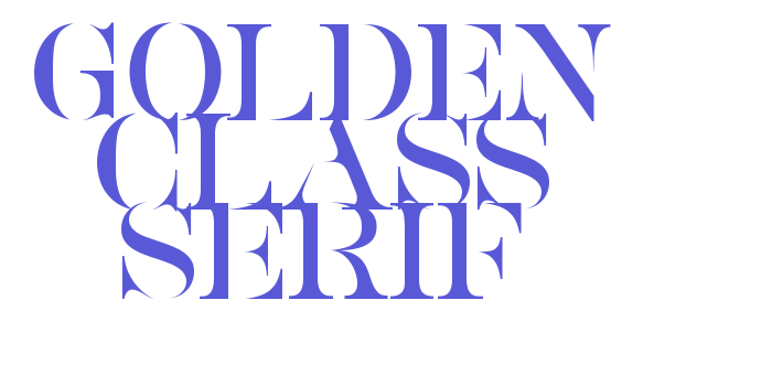 Golden Class Serif Font Download