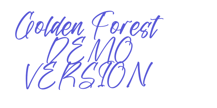 Golden Forest DEMO VERSION Font Download