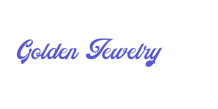 Golden Jewelry Font Download