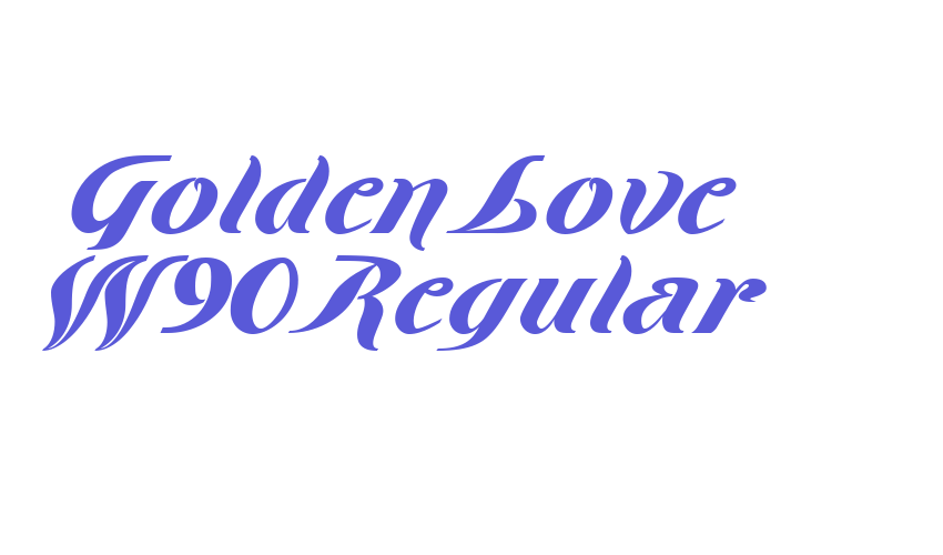 Golden Love W90 Regular Font