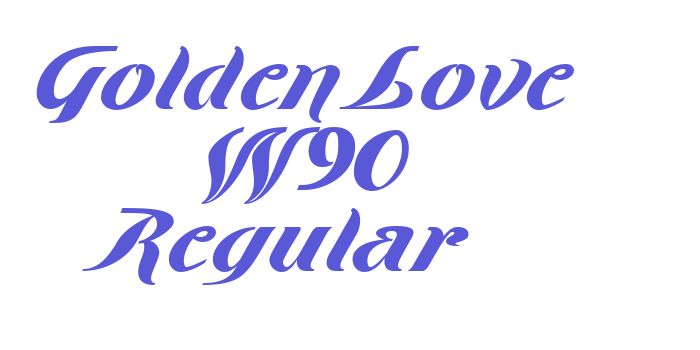 Golden Love W90 Regular Font Download