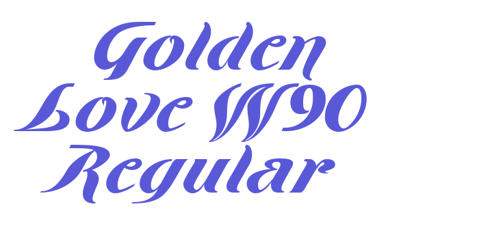 Golden Love W90 Regular Font