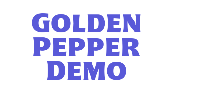 Golden Pepper Demo Font Download