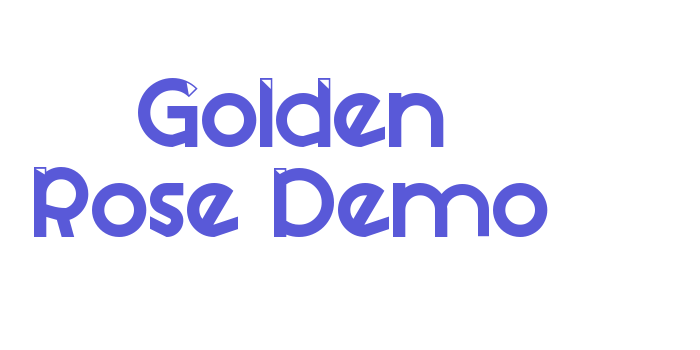 Golden Rose Demo Font