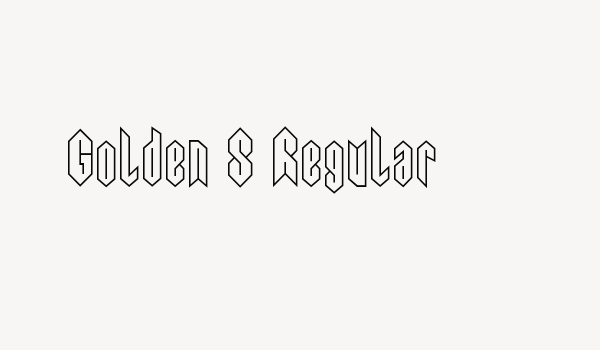 Golden S Regular Font