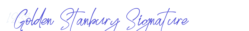 Golden Stanbury Signature-font