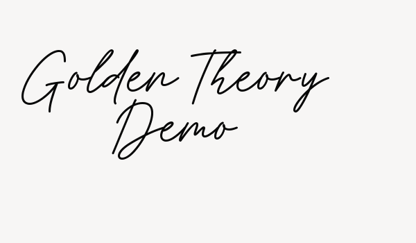 Golden Theory Demo Font