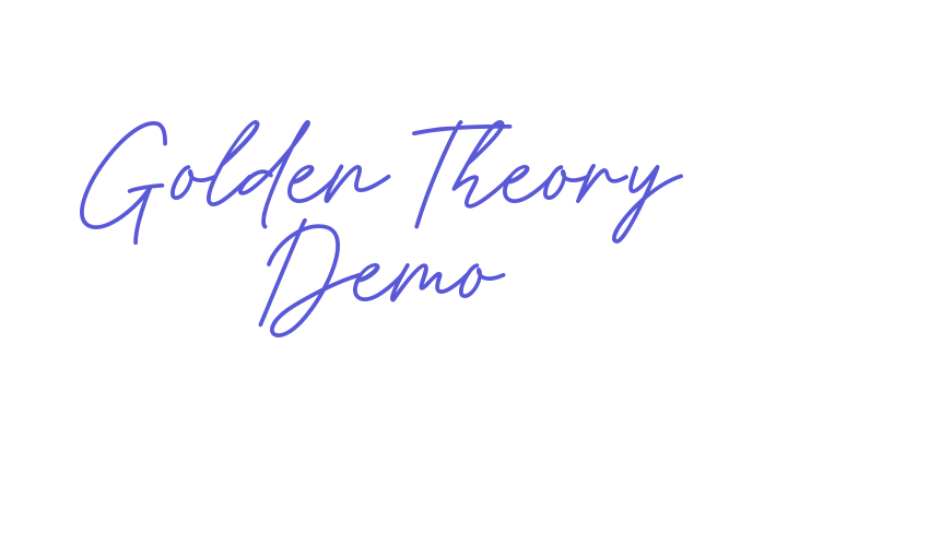 Golden Theory Demo Font