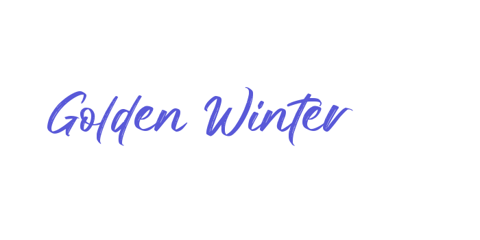 Golden Winter Font Download