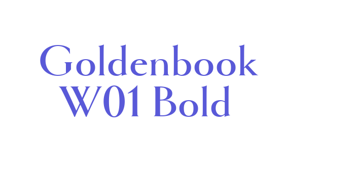 Goldenbook W01 Bold Font Download