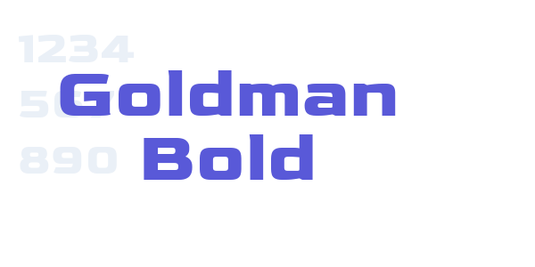 Goldman Bold font free