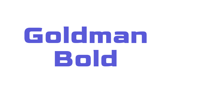 Goldman Bold Font Download