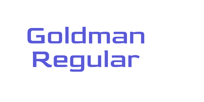 Goldman Regular Font Download