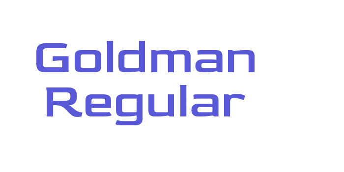 Goldman Regular Font