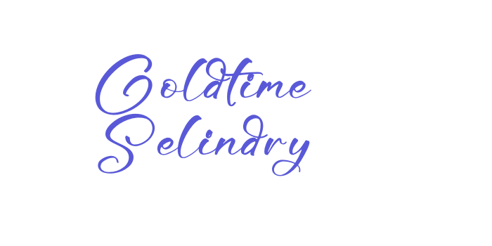 Goldtime Selindry Font Download